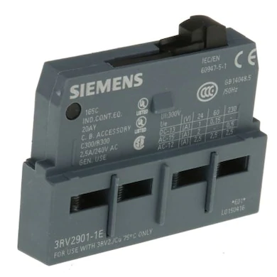 SIEMENS 3RV2901-1E - 3RV2 YARDIMCI KONTAK BLOĞU-ÜST YATAY 1NO+1NC